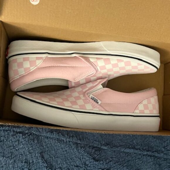 Youth Slip-On Checkerboard Pink/White - Picture 3 of 3